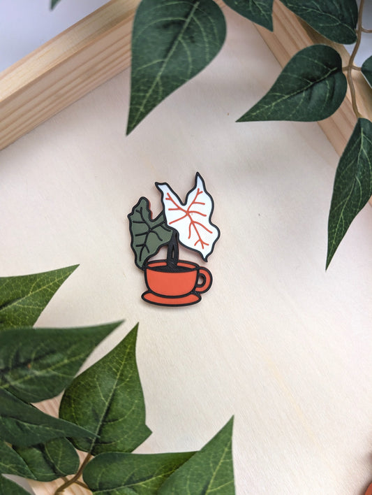 Tea Cup Alocasia Magnet