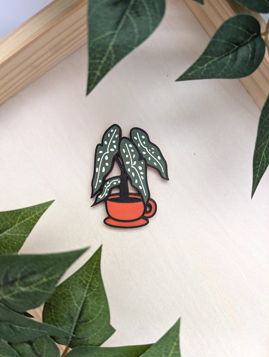 Tea Cup Begonia Magnet