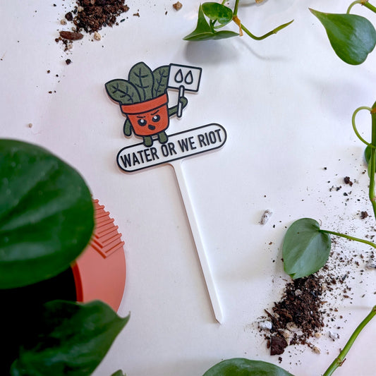 Water or We Riot Tag