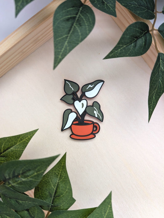 Tea Cup Philodendron Magnet
