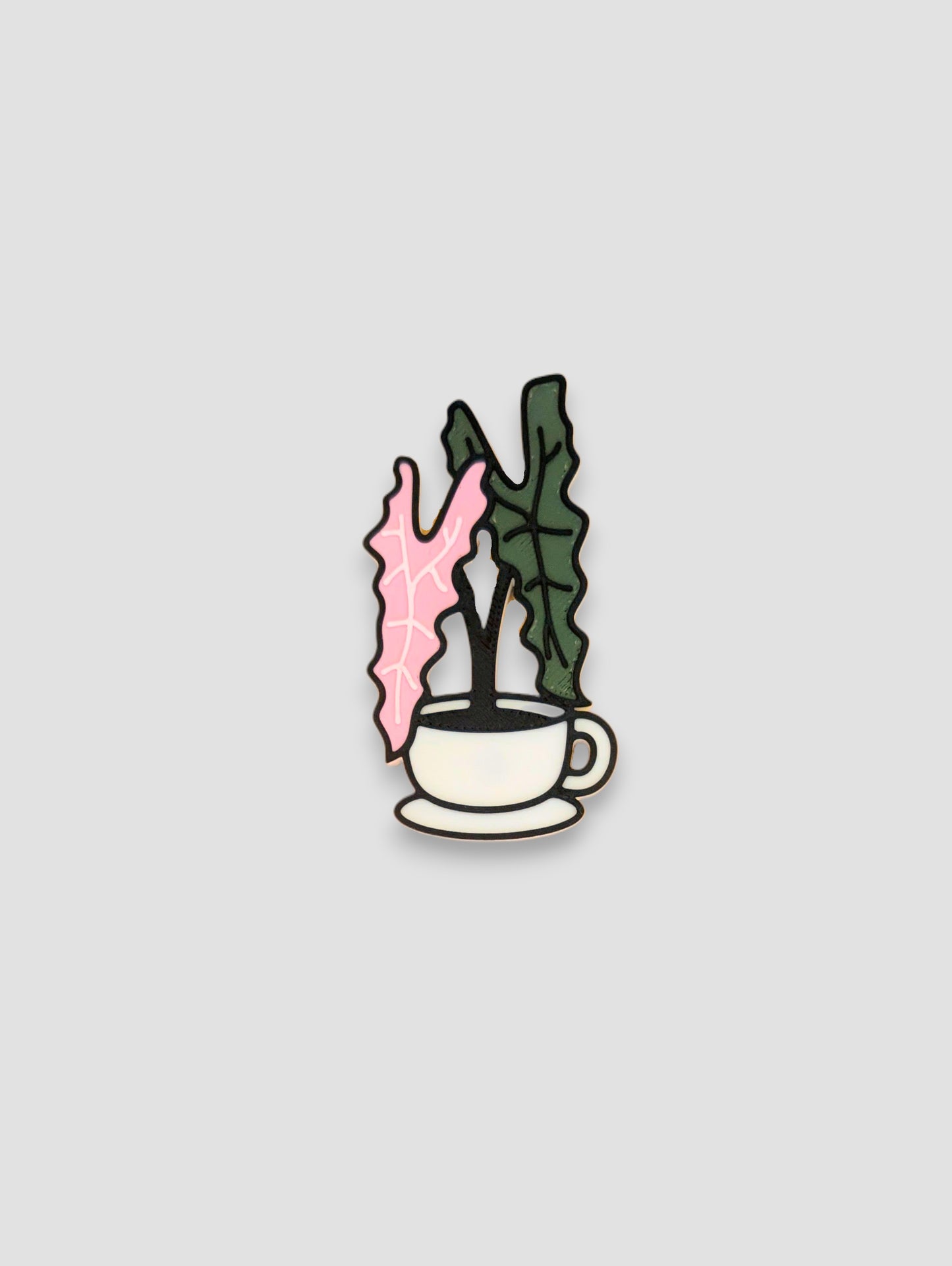 Tea Cup Alocasia (Pink) Narrow Magnet