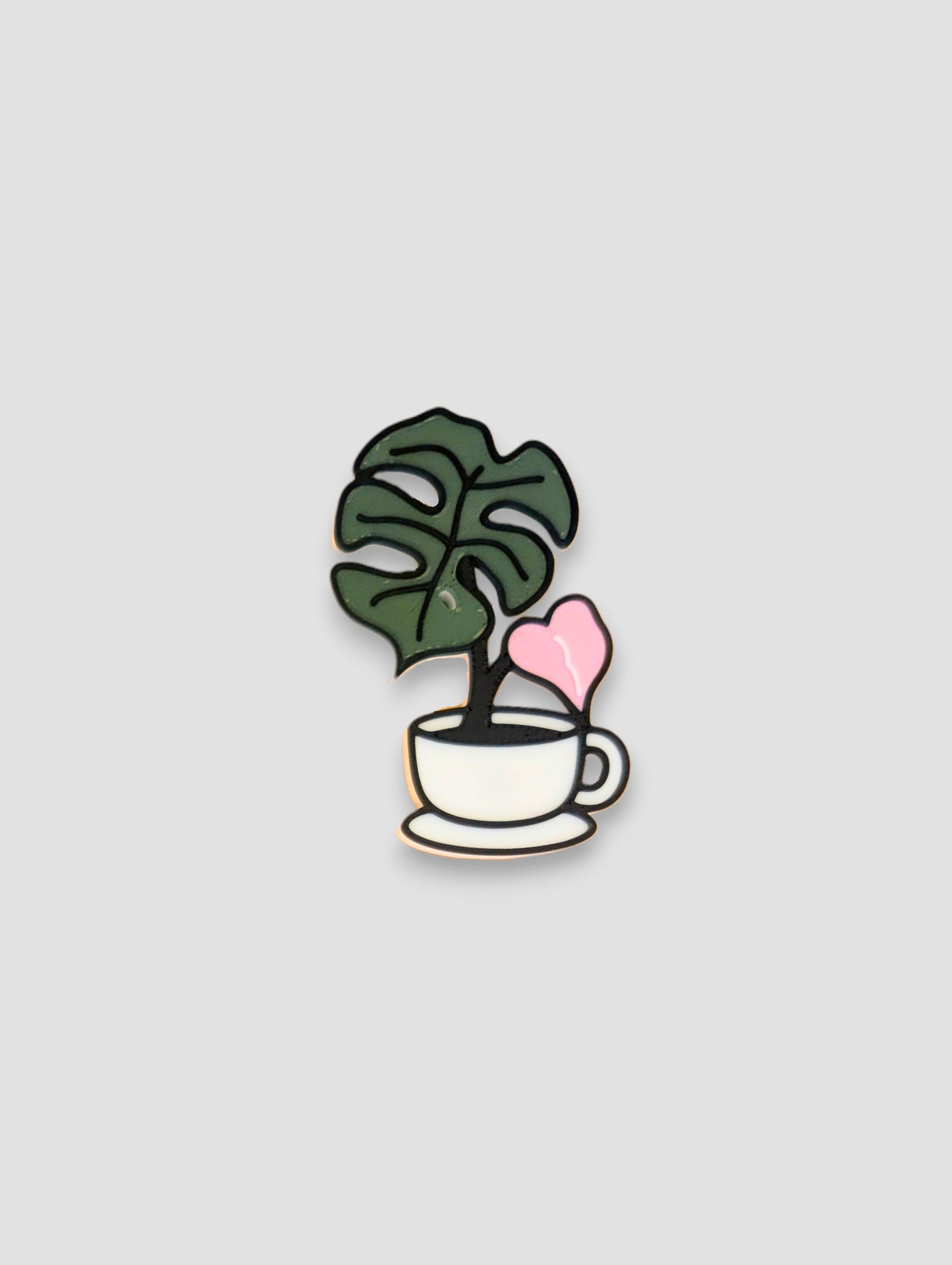 Tea Cup Monstera (Pink) Magnet