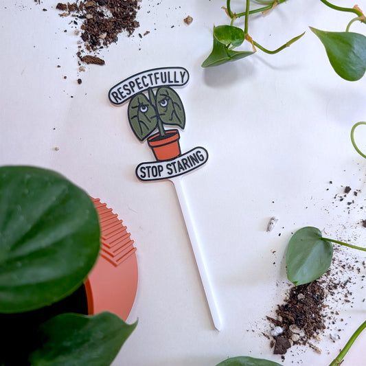 Respectfully Stop Staring Tag