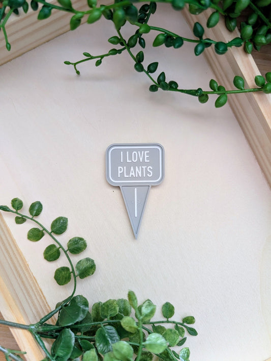 I Love Plants Mini Tag Magnet