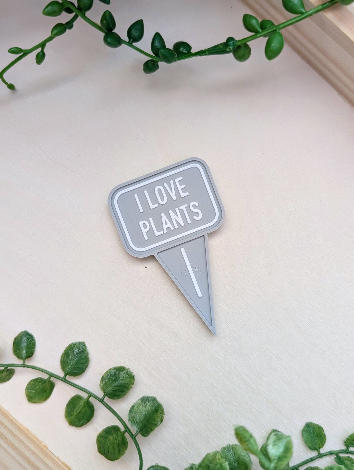 I Love Plants Mini Tag Magnet