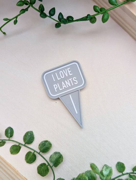 I Love Plants Mini Tag Magnet