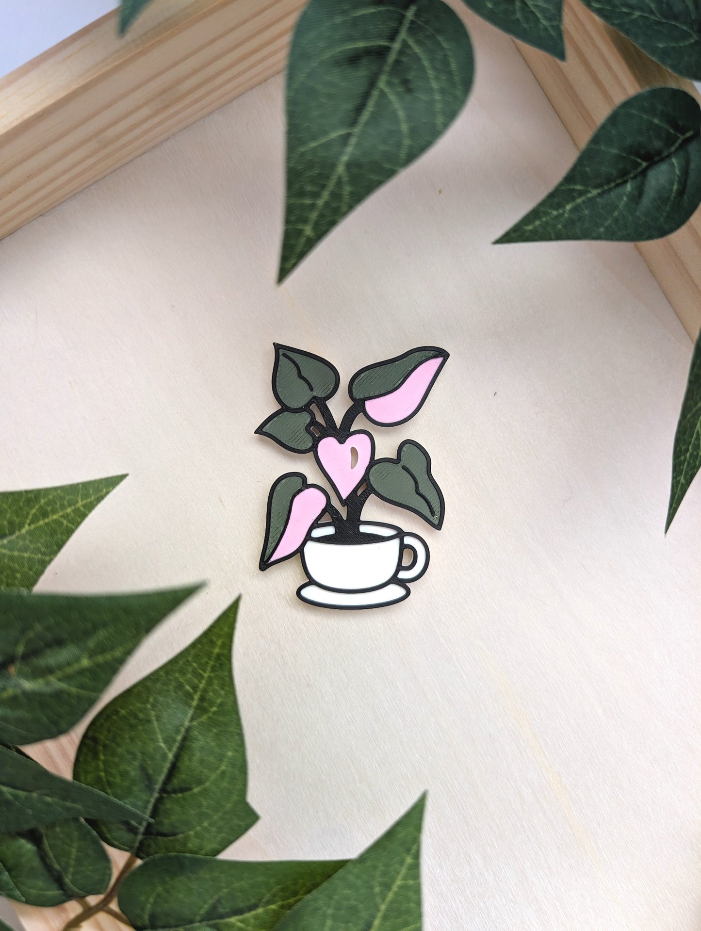 Tea Cup Philodendron Magnet