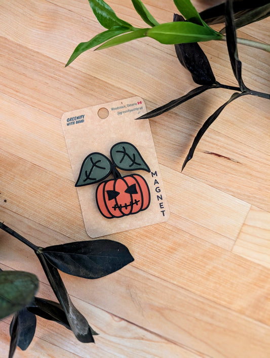 Pumpkin Anthurium Magnet