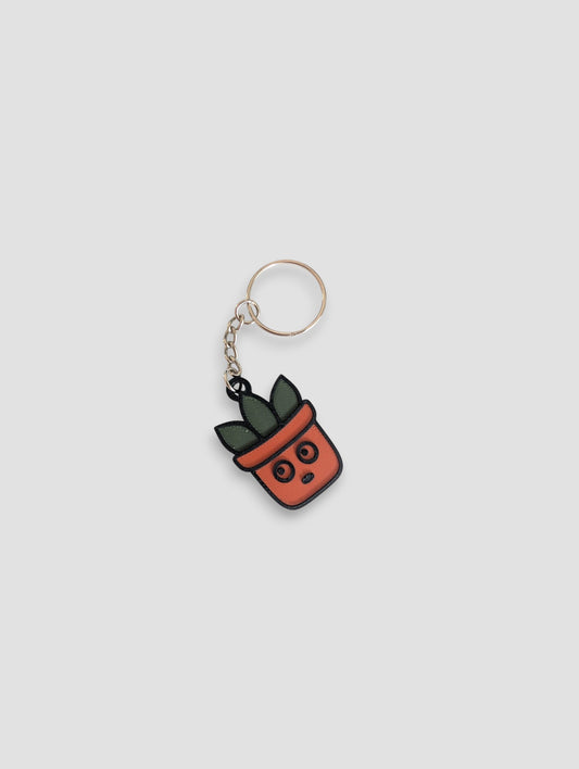 Stare Plantmoji Keychain