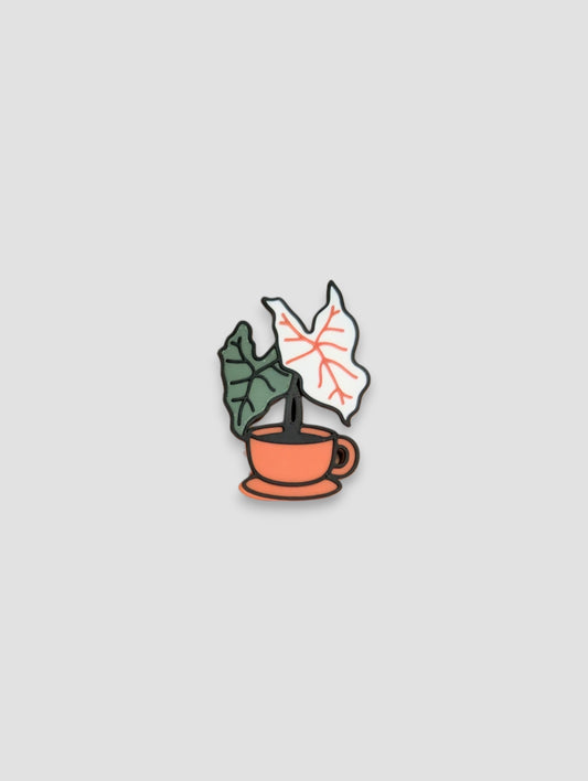 Tea Cup Alocasia (White) Magnet